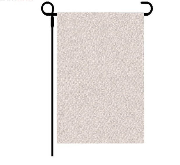 Faux Burlap Double Sided Garden Flag For Sublimation