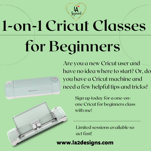 Cricut for beginners 30-minute 1:1 session