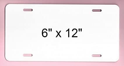 Metal License Plate For Sublimation (6x12)