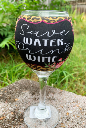 Sublimation Neoprene Wine Glass Koozie