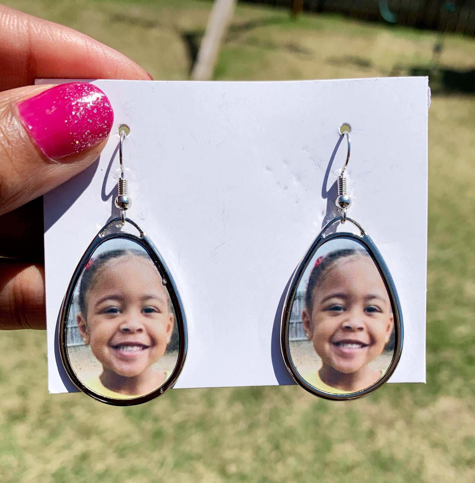 Teardrop discount sublimation earrings