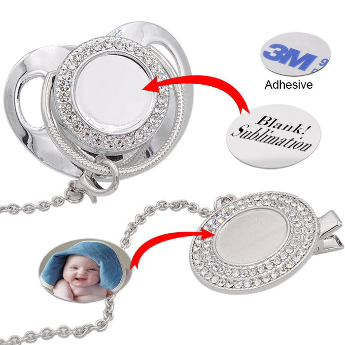 Bling Baby Pacifiers for Sublimation