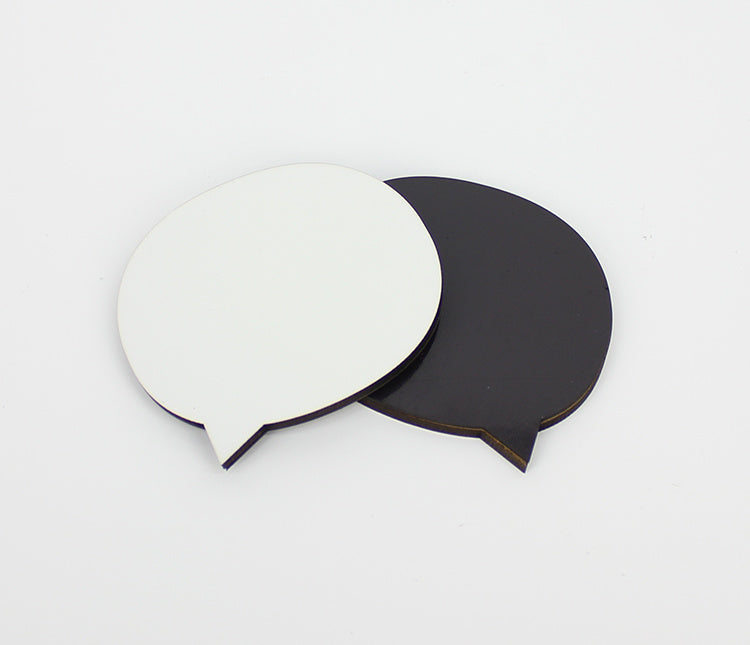 Speech Bubble MDF Sublimation Magnet