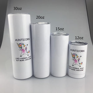 12 oz Skinny Sublimation Tumbler