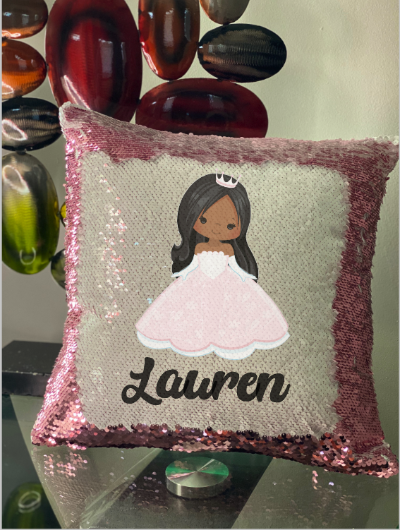 Customized Fairy Tales Reversible Sequin Pillows