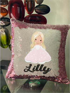 Customized Fairy Tales Reversible Sequin Pillows