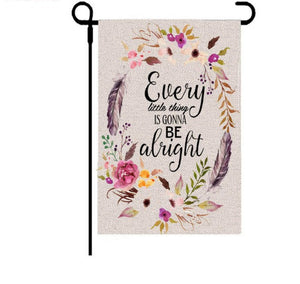 Faux Burlap Double Sided Garden Flag For Sublimation