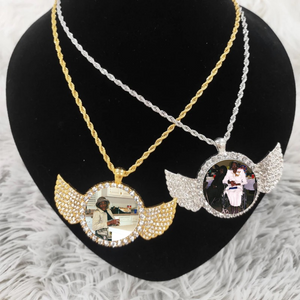 Customized Angel Wing Necklace
