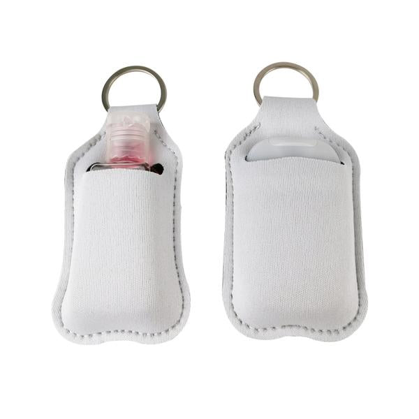 Sublimation Neoprene Hand Sanitizer Holder Keychain Style #1