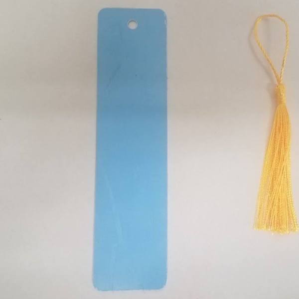 Two Sided White Aluminum Bookmarks Sublimation Blanks, Set of 5 Double  Sided Blank Bookmark, Thick Blanks With Tassel 