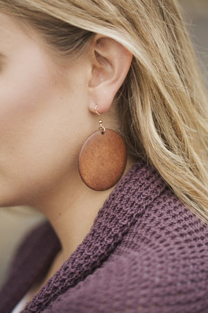 Wooden Blank Earrings